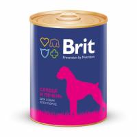 Brit Premium влажный корм для собак с сердцем и печенью