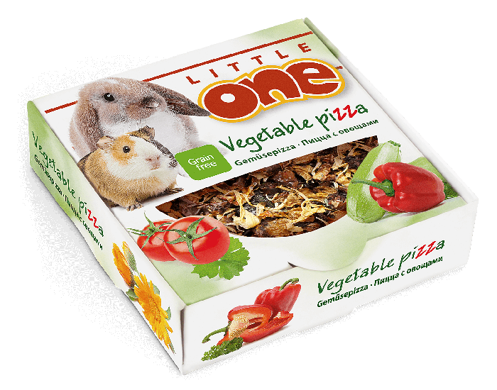 Little One лакомство - игрушка пицца с овощами для всех видов грызунов