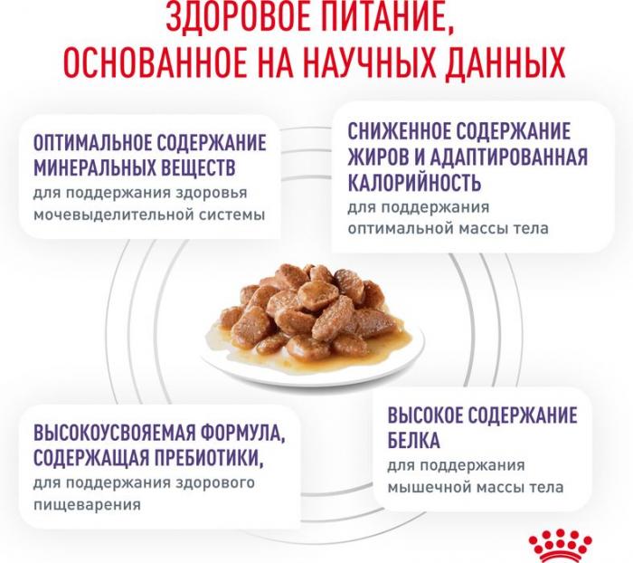 Royal Canin Neutered Balance влажный корм для стерилизованных кошек, склонных к набору веса, мелкие кусочки в соусе