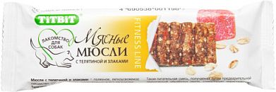 Titbit Fitness лакомство для собак, мюсли c телятиной и злаками