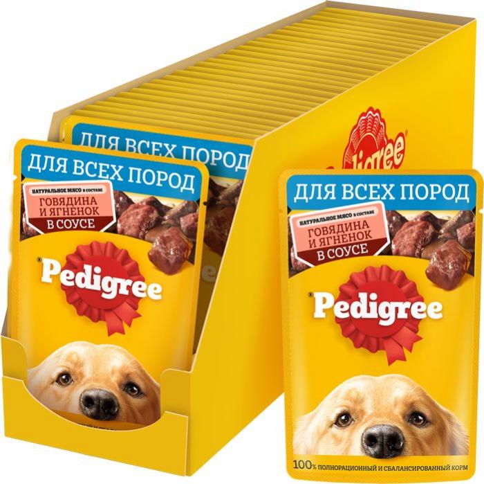 Pedigree влажный корм для собак с говядиной и ягненком